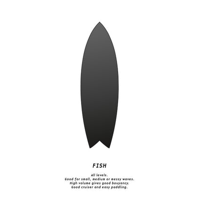 6'0 Fish Wooden Surfboard Foam Core