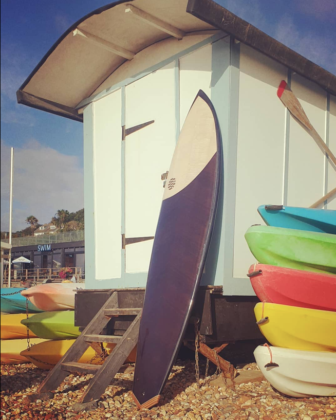 Single Fin Hollow Wooden Surfboard