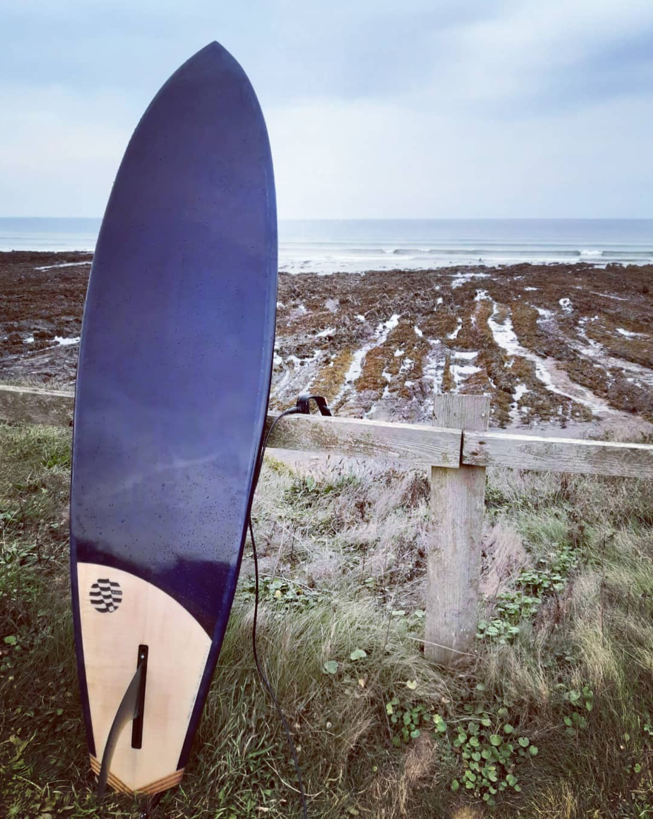 Single Fin Hollow Wooden Surfboard