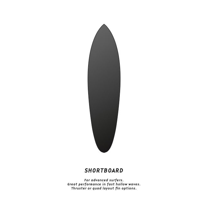 6'2 Wooden Shortboard Foam Core