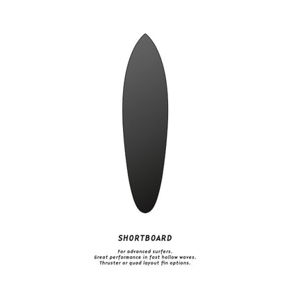 6'2 Wooden Shortboard Foam Core