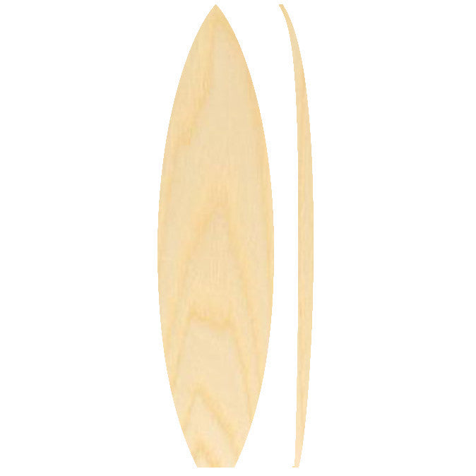 6'2 Wooden Shortboard Foam Core