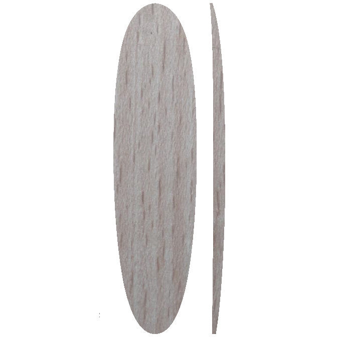 7'4 Egg (Round Tail) Wooden Surfboard Foam Core