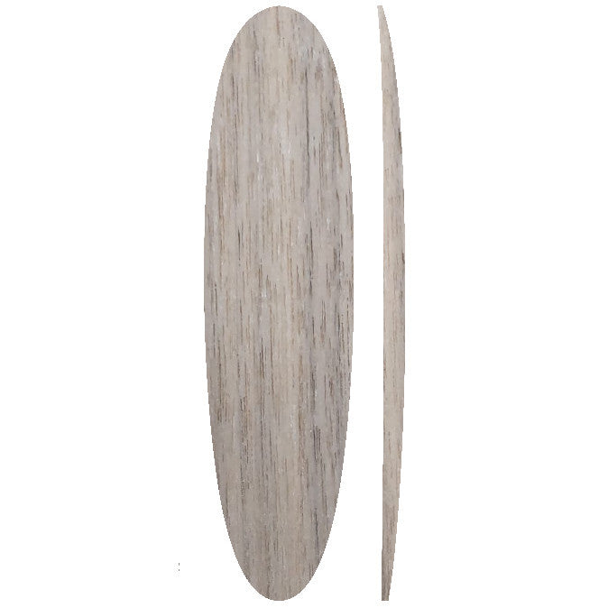 7'4 Egg (Round Tail) Wooden Surfboard Foam Core