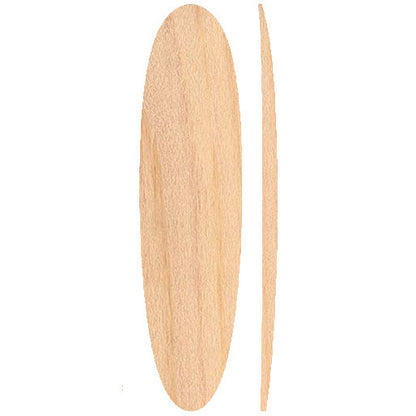 7'4 Egg (Round Tail) Wooden Surfboard Foam Core