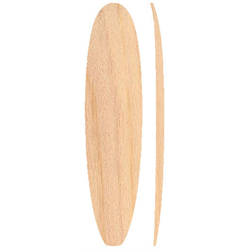 8'0 Mini Mal Wooden Surfboard Foam Core