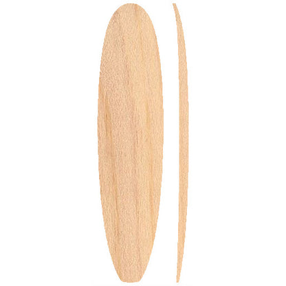 8'0 Mini Mal Wooden Surfboard Foam Core