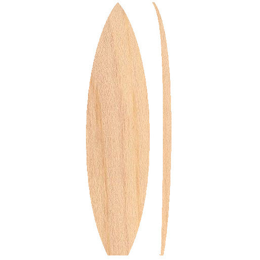 6'2 Wooden Shortboard Foam Core