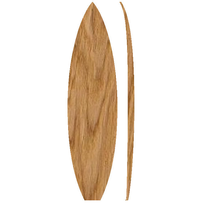 6'2 Wooden Shortboard Foam Core