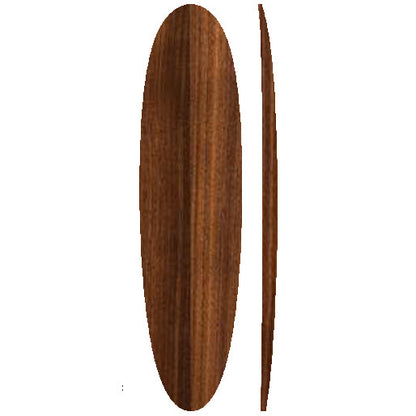 7'4 Egg (Round Tail) Wooden Surfboard Foam Core