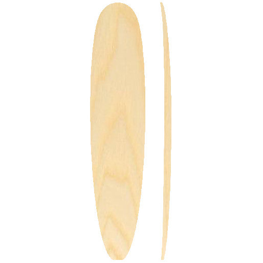 9'2 Mal Wooden Surfboard Foam Core