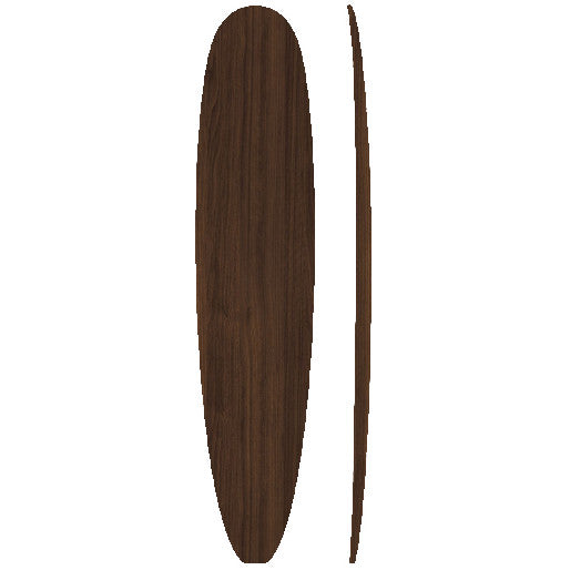 9'2 Mal Wooden Surfboard Foam Core