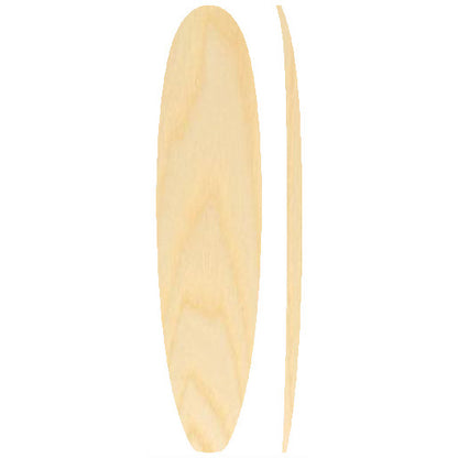 8'0 Mini Mal Wooden Surfboard Foam Core