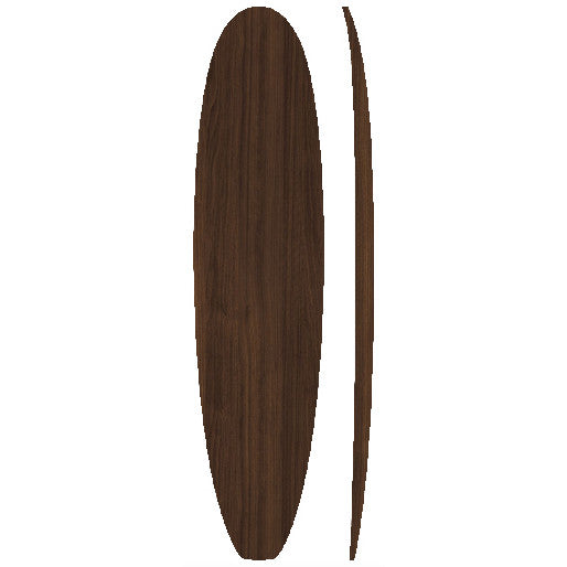 8'0 Mini Mal Wooden Surfboard Foam Core