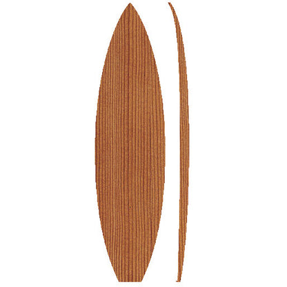 6'2 Wooden Shortboard Foam Core